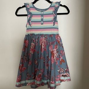 🌟Fall ‘21 Matilda Jane Floral and striped dress